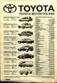 polska reklama Toyoty 1992 wśród aut dostępnych w salonach TMPL także Celica ST185