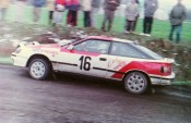 Gieruszczak Celica ST165 na oesie 16 Rajdu Krakowskiego 1991