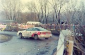 Krzysztof Hołowczyc Robert Burchardt Celica GT-Four na trasie 31 Rajdu Barbórka grudzień 1993