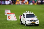 Zdalnie sterowane Hiluxy na Mistrzostwach Świata w lekkoatletyce w Londynie © Toyota UK