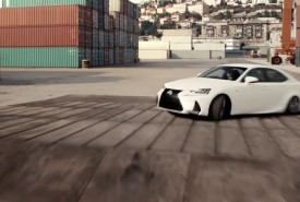 Lexus IS F Sport w pościgu jak w filmach z Jamesem Bondem